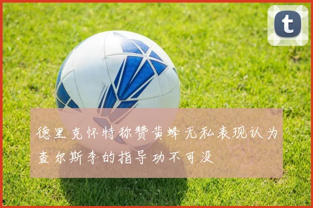 德里克怀特称赞黄蜂无私表现认为查尔斯李的指导功不可没